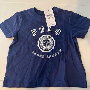 POLO Ralph Lauren Kids Navy Graphic Tee, size 9M NWT